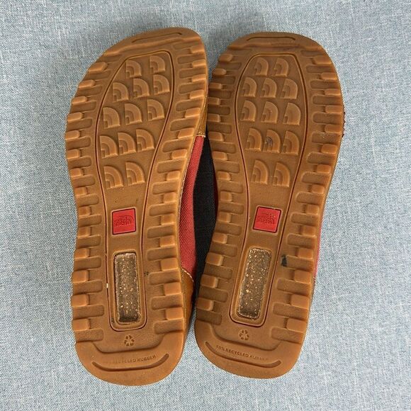 The North Face Red Slip On Shoes Leather Detailing Size 5 - Picture 7 of 8